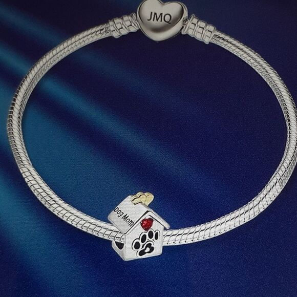 New Dog Mom Charm July Red Heart Birthday For Bracelets New With Tags - Picture 1 of 4